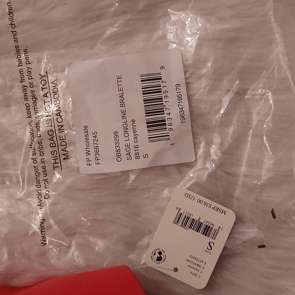 Intimately FP Sage Longline Bralette Cayenne Color - Picture 11 of 11